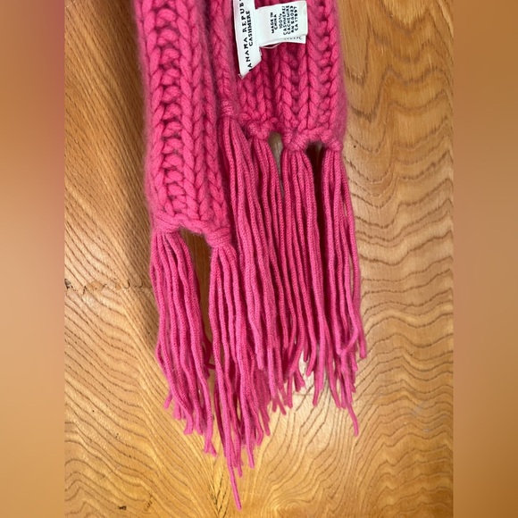 Banana Republic soft cashmere chunky knit scarf Pink - Picture 3 of 5